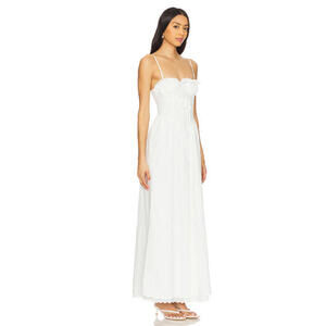Revolve More To Come Marleen Maxi Dress eyelet white size XS NWT